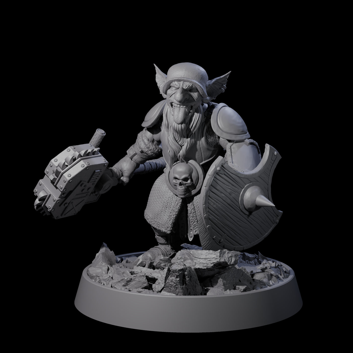 Sparking Goblin Grenadier L Miniature for Dungeons and Dragons, Pathfinder or other TTRPGs