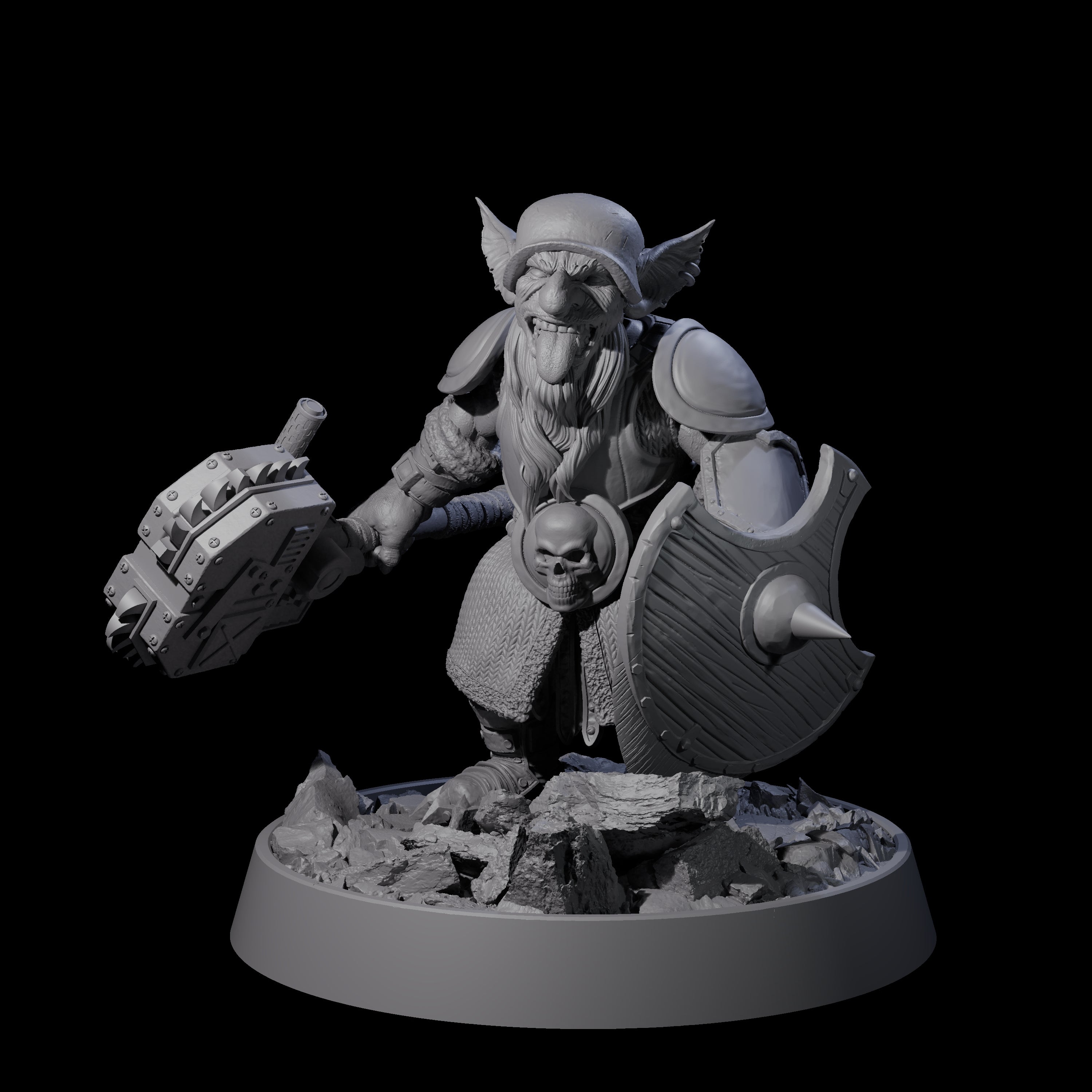 Sparking Goblin Grenadier L Miniature for Dungeons and Dragons, Pathfinder or other TTRPGs