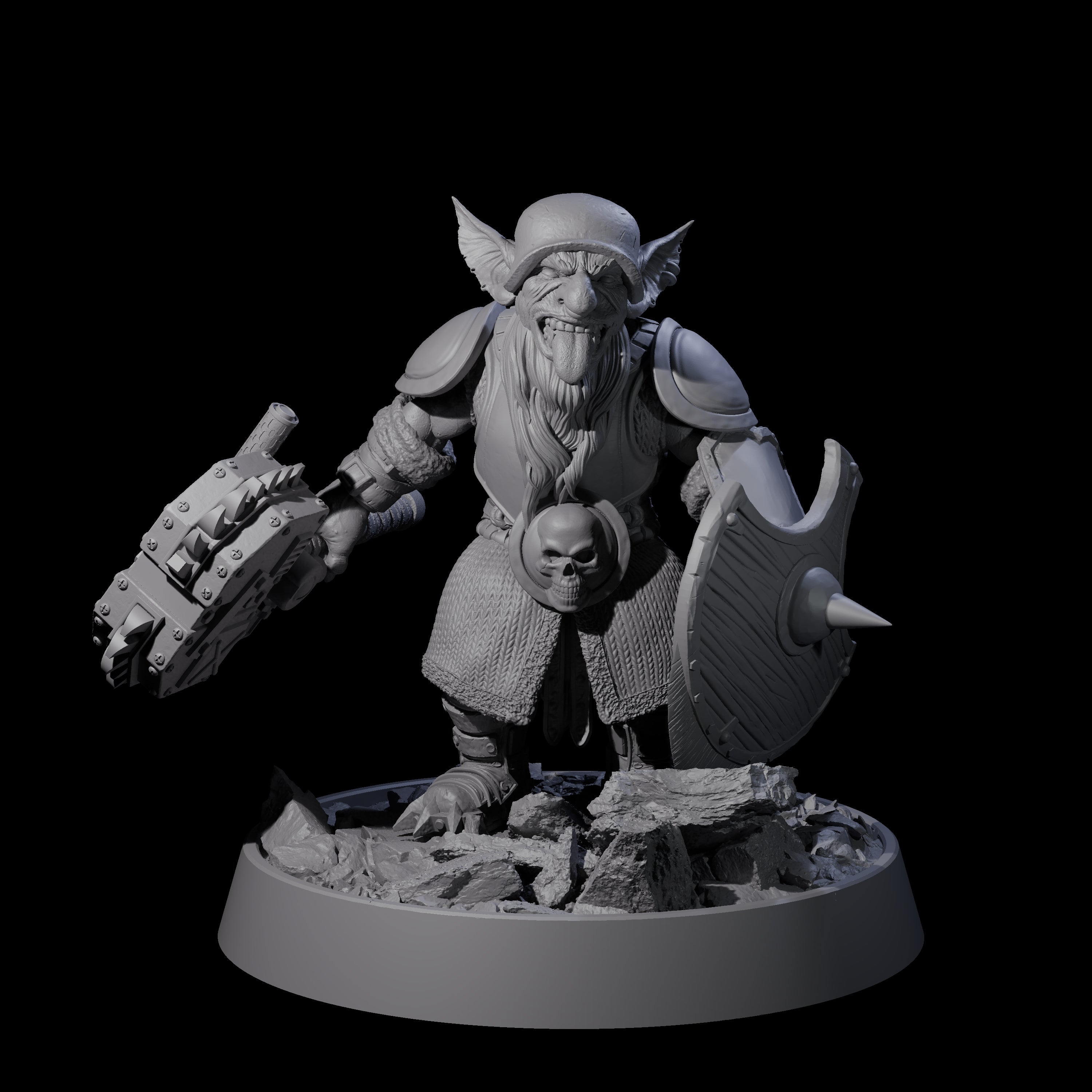 Sparking Goblin Grenadier L Miniature for Dungeons and Dragons, Pathfinder or other TTRPGs