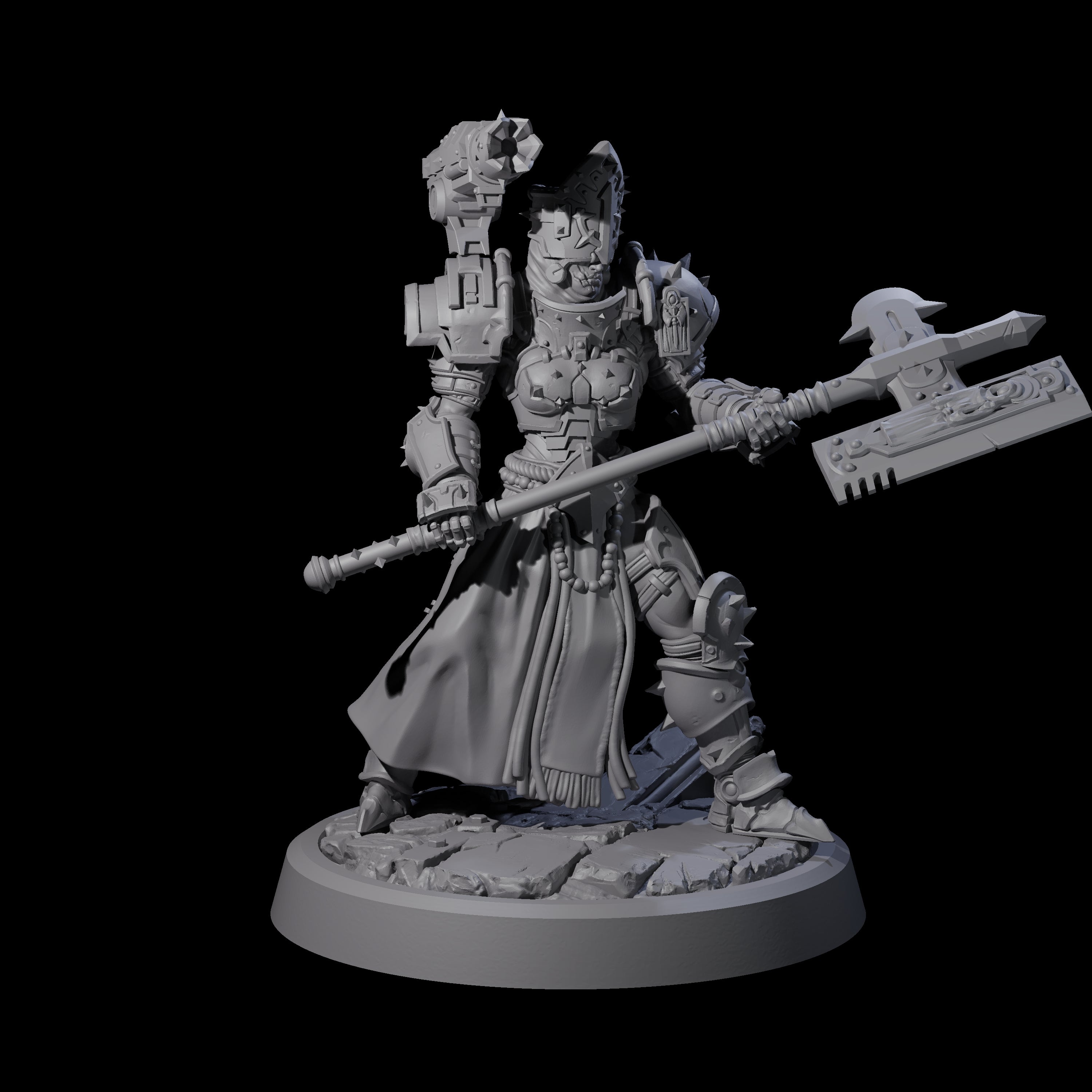 Sparking Human Warden Miniature for Dungeons and Dragons, Pathfinder or other TTRPGs