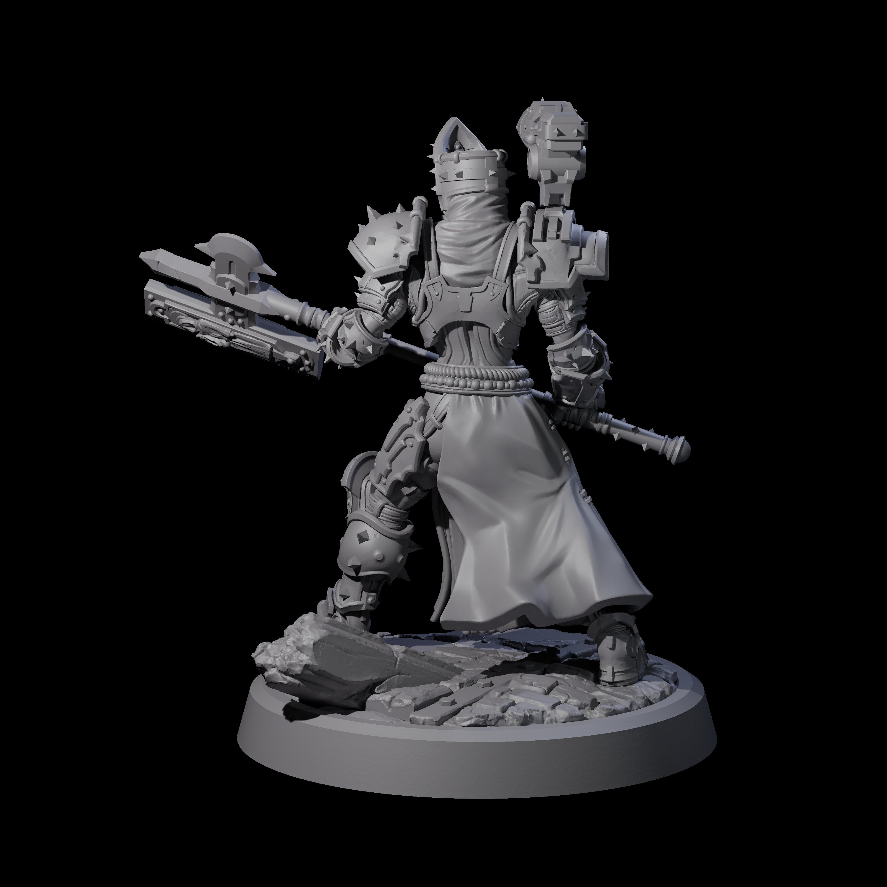 Sparking Human Warden Miniature for Dungeons and Dragons, Pathfinder or other TTRPGs