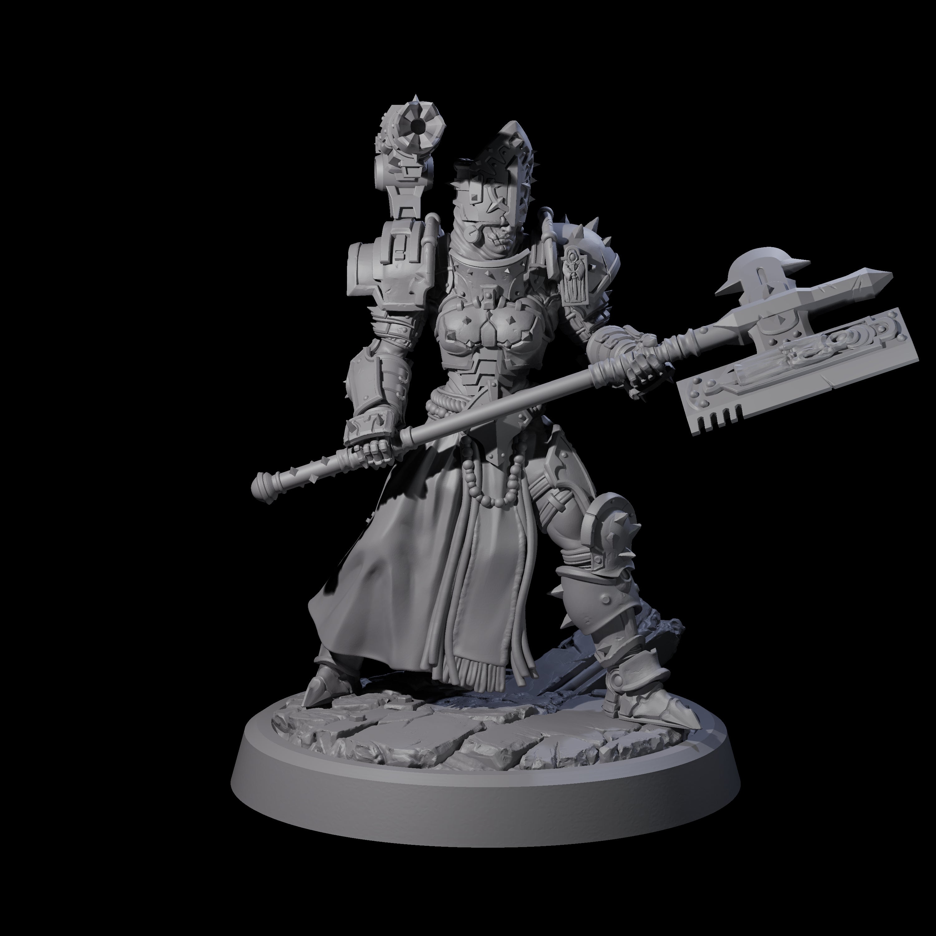 Sparking Human Warden Miniature for Dungeons and Dragons, Pathfinder or other TTRPGs