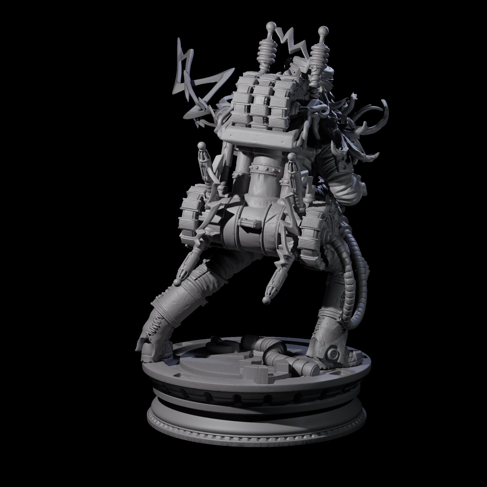 Sparking Mini Gun Artificer Miniature for Dungeons and Dragons, Pathfinder or other TTRPGs
