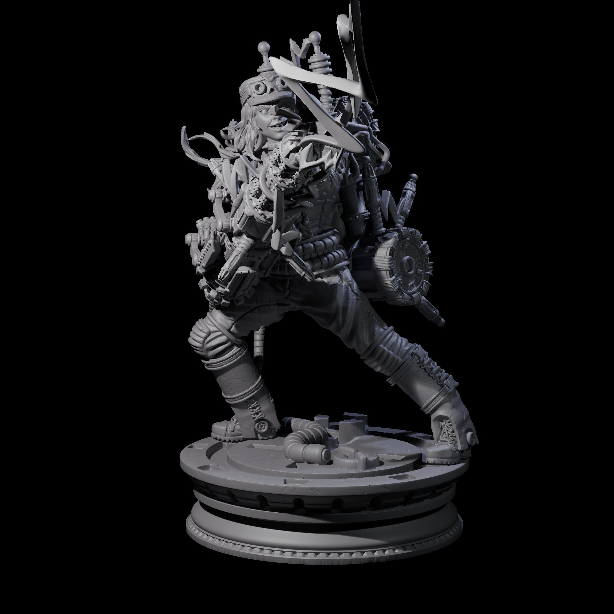 Sparking Mini Gun Artificer Miniature for Dungeons and Dragons, Pathfinder or other TTRPGs
