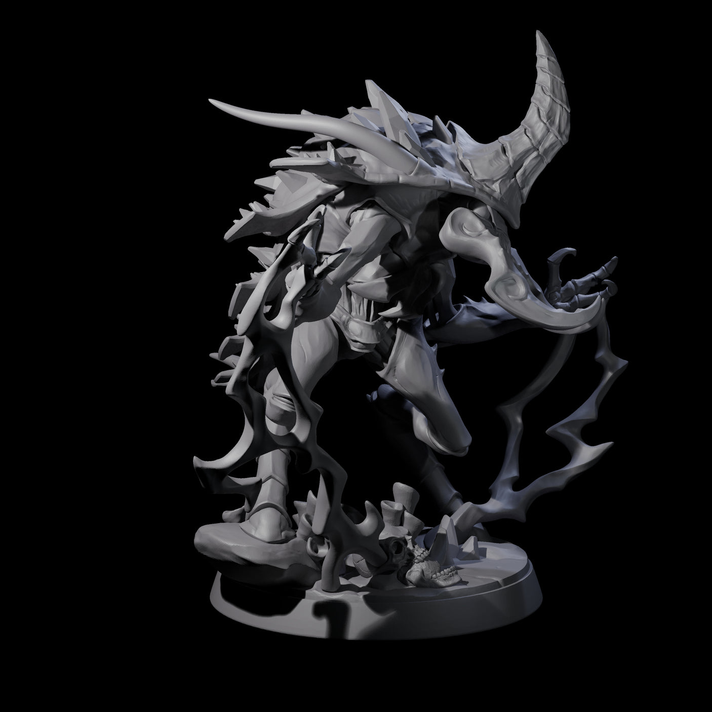 Sparking Thri-kreen Mage Miniature for Dungeons and Dragons, Pathfinder or other TTRPGs