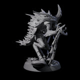 Sparking Thri-kreen Mage Miniature for Dungeons and Dragons, Pathfinder or other TTRPGs