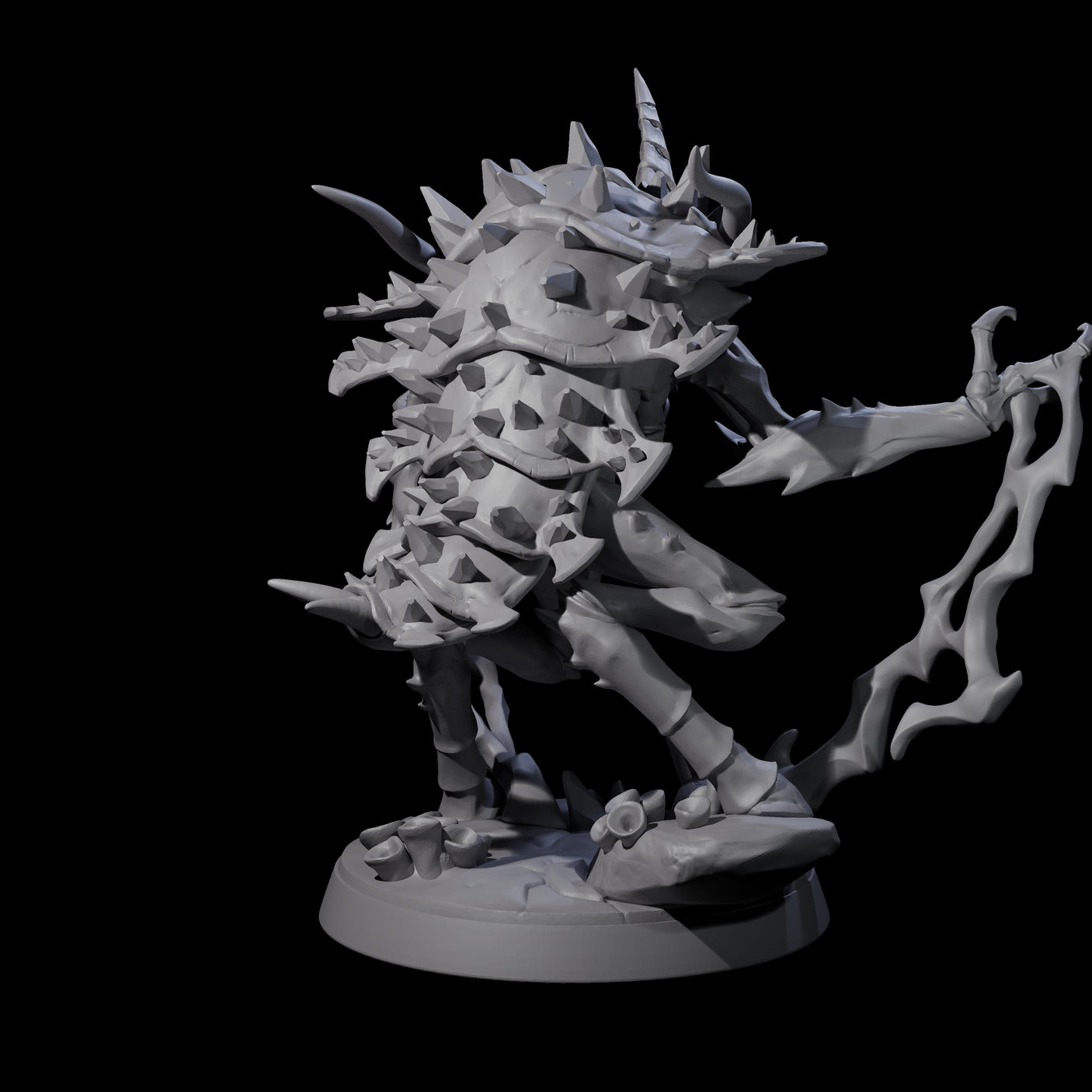 Sparking Thri-kreen Mage Miniature for Dungeons and Dragons, Pathfinder or other TTRPGs