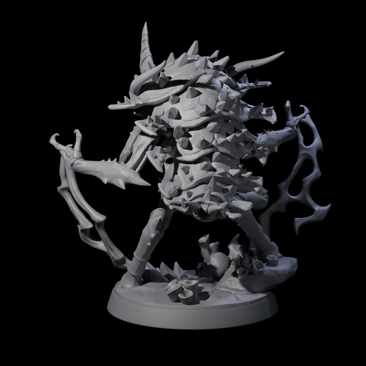 Sparking Thri-kreen Mage Miniature for Dungeons and Dragons, Pathfinder or other TTRPGs
