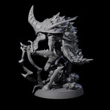 Sparking Thri-kreen Mage Miniature for Dungeons and Dragons, Pathfinder or other TTRPGs
