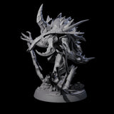 Sparking Thri-kreen Mage Miniature for Dungeons and Dragons, Pathfinder or other TTRPGs