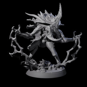 Sparking Thri-kreen Mage Miniature for Dungeons and Dragons, Pathfinder or other TTRPGs