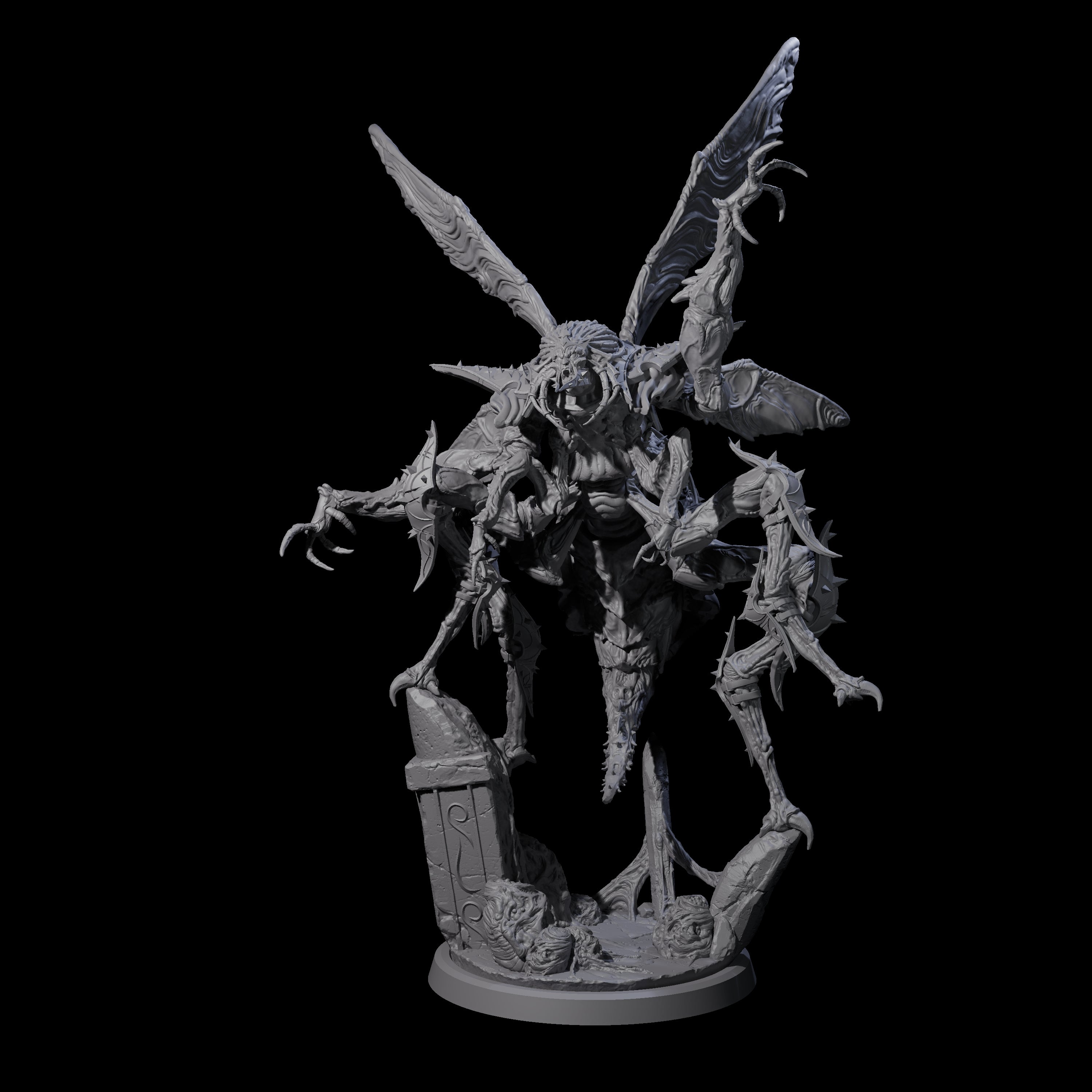 Spawning Fiendish Insectoid Miniature for Dungeons and Dragons, Pathfinder or other TTRPGs