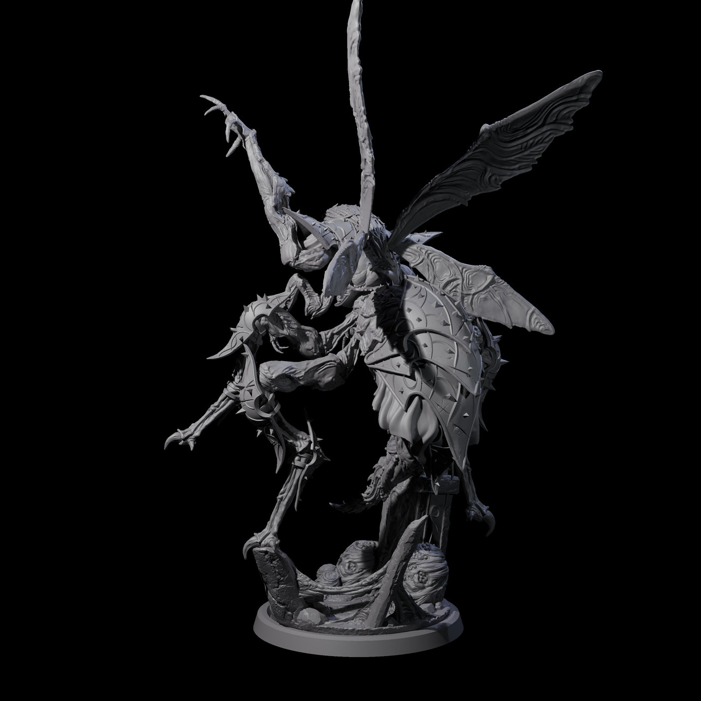 Spawning Fiendish Insectoid Miniature for Dungeons and Dragons, Pathfinder or other TTRPGs