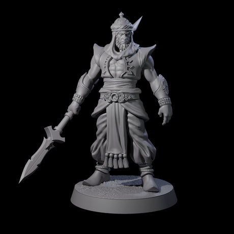 Spear Wielding Palace Guard A Miniature for Dungeons and Dragons, Pathfinder or other TTRPGs