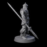 Spear Wielding Palace Guard A Miniature for Dungeons and Dragons, Pathfinder or other TTRPGs