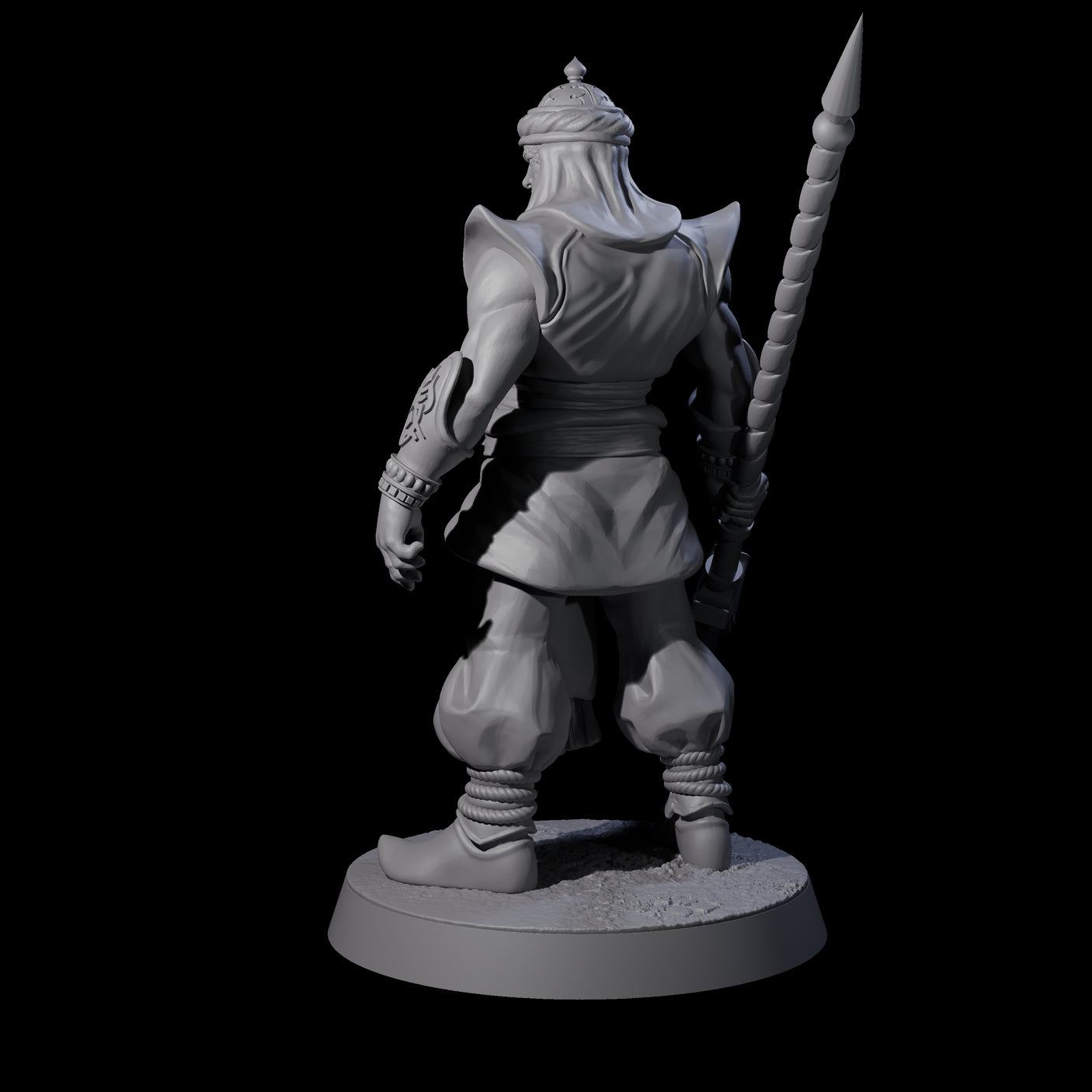 Spear Wielding Palace Guard A Miniature for Dungeons and Dragons, Pathfinder or other TTRPGs