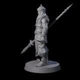 Spear Wielding Palace Guard A Miniature for Dungeons and Dragons, Pathfinder or other TTRPGs