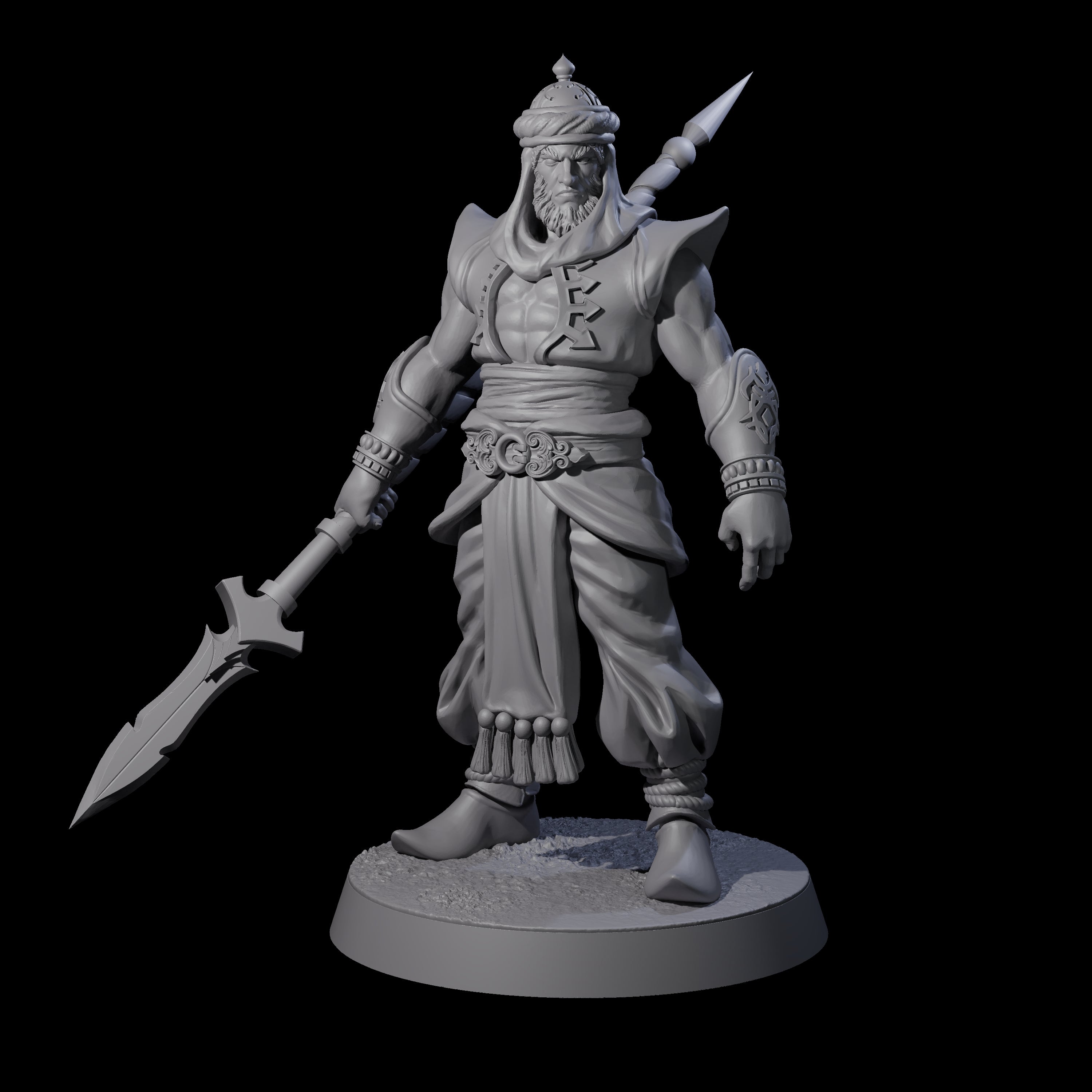 Spear Wielding Palace Guard A Miniature for Dungeons and Dragons, Pathfinder or other TTRPGs
