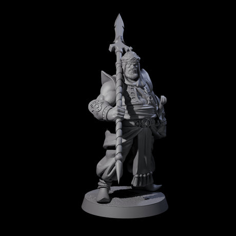 Spear Wielding Palace Guard B Miniature for Dungeons and Dragons, Pathfinder or other TTRPGs