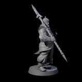 Spear Wielding Palace Guard B Miniature for Dungeons and Dragons, Pathfinder or other TTRPGs