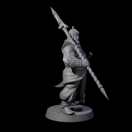 Spear Wielding Palace Guard B Miniature for Dungeons and Dragons, Pathfinder or other TTRPGs