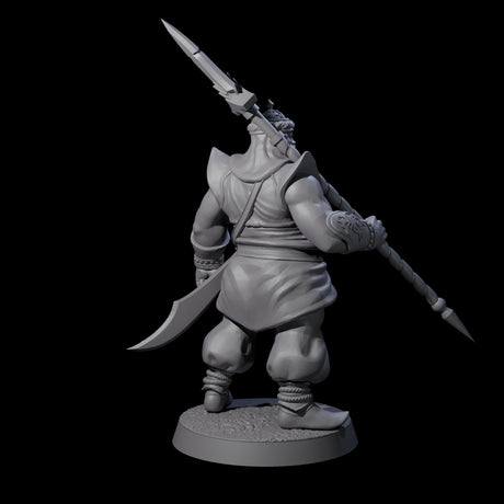 Spear Wielding Palace Guard B Miniature for Dungeons and Dragons, Pathfinder or other TTRPGs
