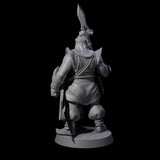 Spear Wielding Palace Guard B Miniature for Dungeons and Dragons, Pathfinder or other TTRPGs