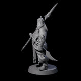 Spear Wielding Palace Guard B Miniature for Dungeons and Dragons, Pathfinder or other TTRPGs
