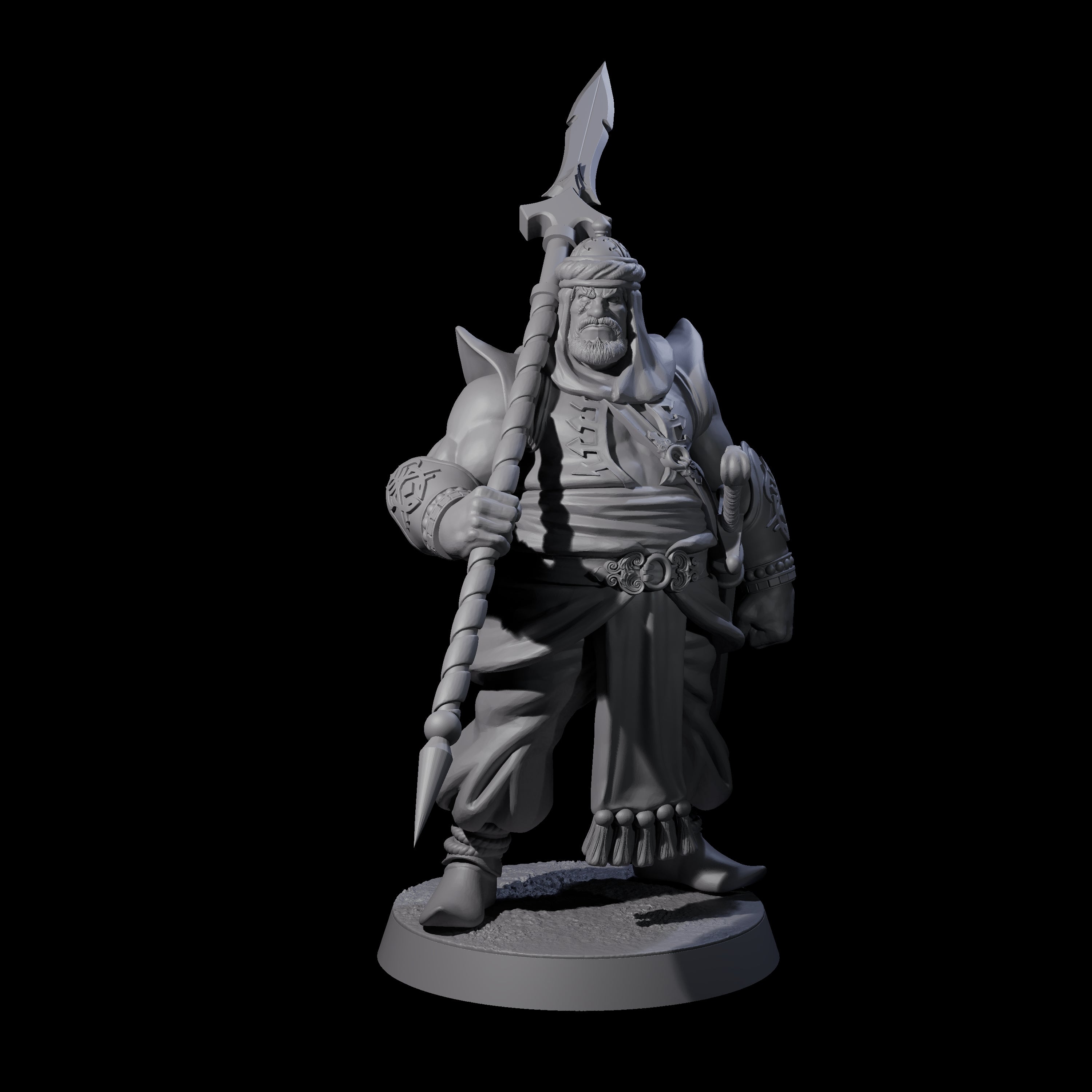 Spear Wielding Palace Guard B Miniature for Dungeons and Dragons, Pathfinder or other TTRPGs