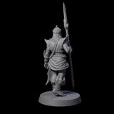 Spear Wielding Palace Guard C Miniature for Dungeons and Dragons, Pathfinder or other TTRPGs