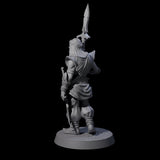 Spear Wielding Palace Guard C Miniature for Dungeons and Dragons, Pathfinder or other TTRPGs
