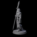 Spear Wielding Palace Guard C Miniature for Dungeons and Dragons, Pathfinder or other TTRPGs