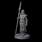 Spear Wielding Palace Guard C Miniature for Dungeons and Dragons, Pathfinder or other TTRPGs