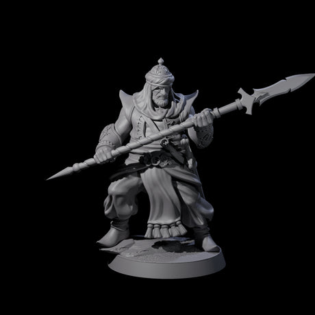 Spear Wielding Palace Guard D Miniature for Dungeons and Dragons, Pathfinder or other TTRPGs