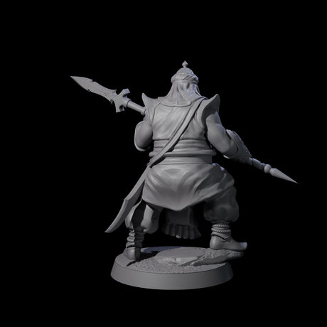 Spear Wielding Palace Guard D Miniature for Dungeons and Dragons, Pathfinder or other TTRPGs