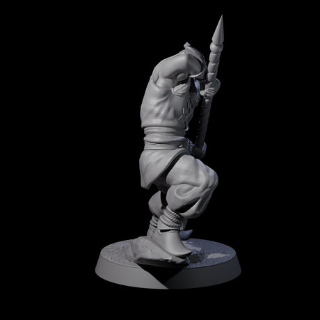 Spear Wielding Palace Guard E Miniature for Dungeons and Dragons, Pathfinder or other TTRPGs