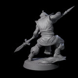 Spear Wielding Palace Guard E Miniature for Dungeons and Dragons, Pathfinder or other TTRPGs