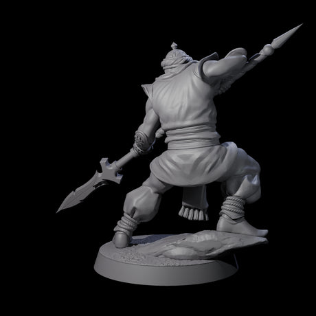 Spear Wielding Palace Guard E Miniature for Dungeons and Dragons, Pathfinder or other TTRPGs