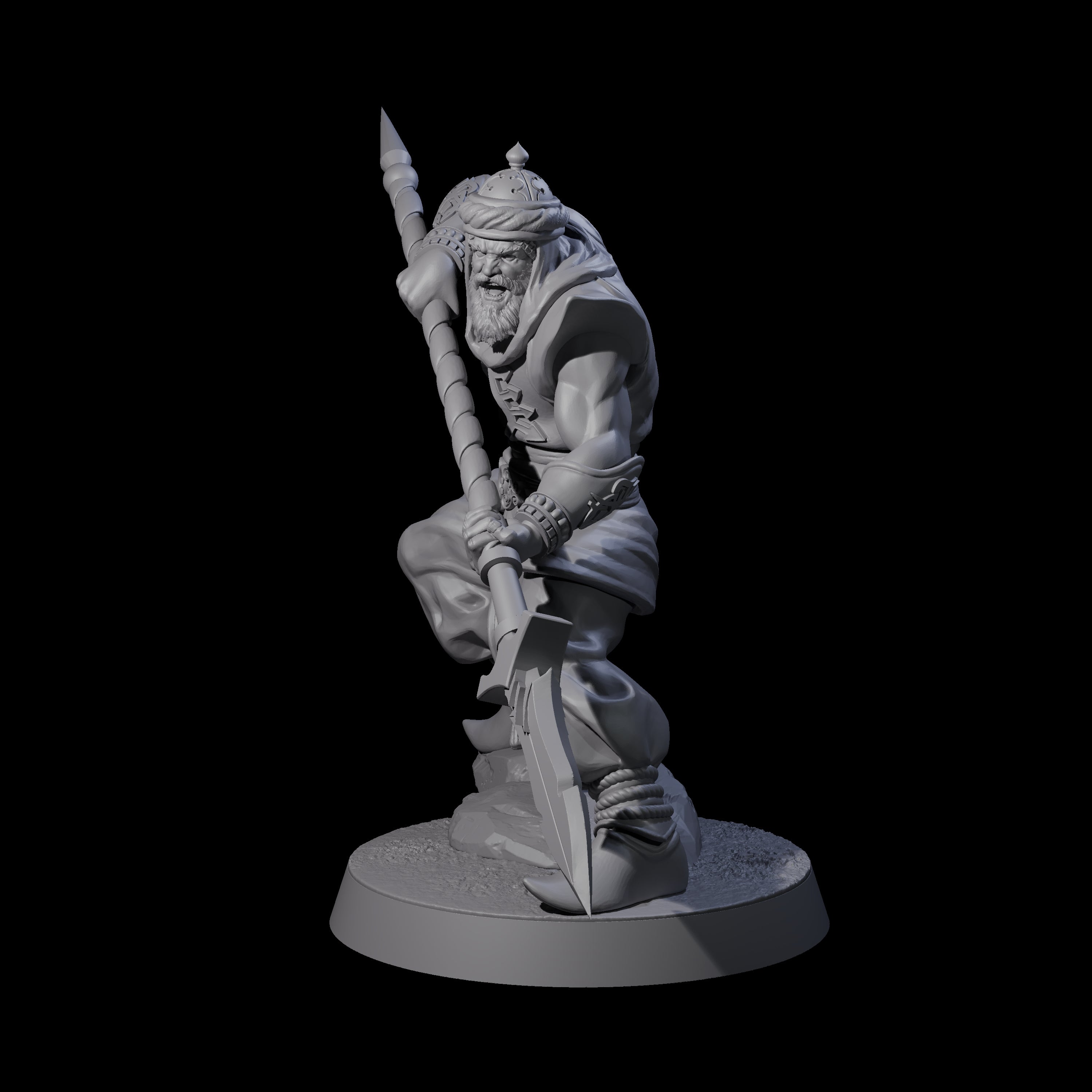 Spear Wielding Palace Guard E Miniature for Dungeons and Dragons, Pathfinder or other TTRPGs