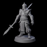 Spear Wielding Palace Guards Miniature for Dungeons and Dragons, Pathfinder or other TTRPGs