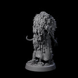 Spearmaiden Barbarian of the North Miniature for Dungeons and Dragons, Pathfinder or other TTRPGs