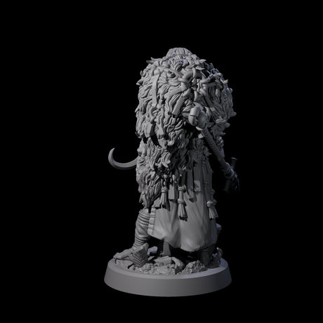 Spearmaiden Barbarian of the North Miniature for Dungeons and Dragons, Pathfinder or other TTRPGs