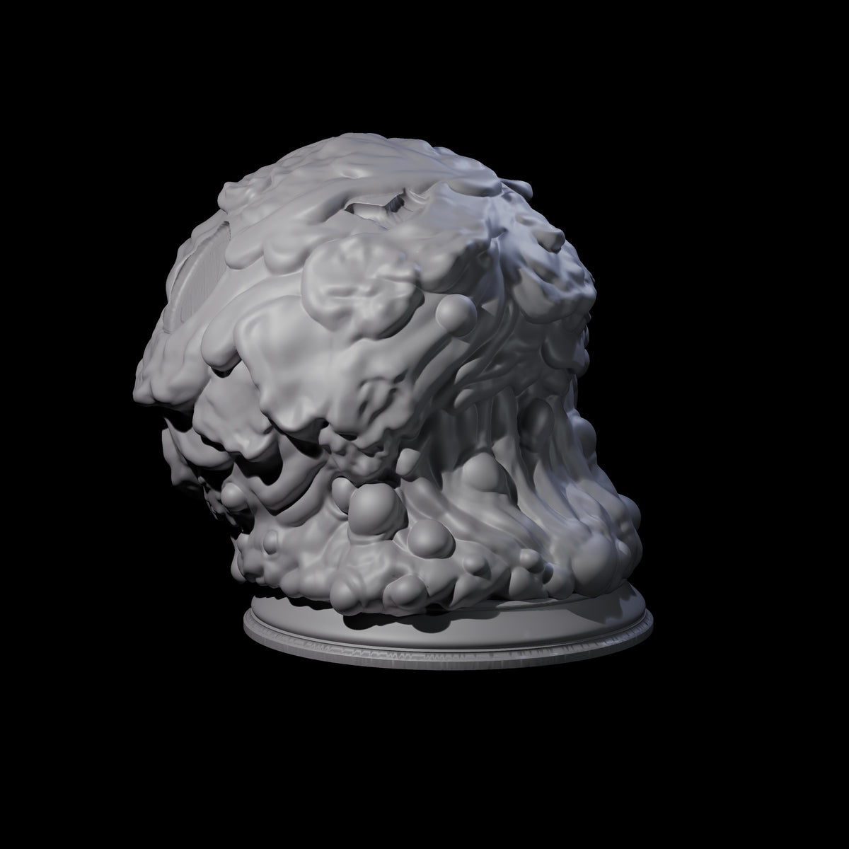 Spherical Gelatinous Cube Miniature for Dungeons and Dragons, Pathfinder or other TTRPGs