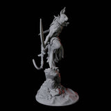 Sphinx Tabaxi Warrior D Miniature for Dungeons and Dragons, Pathfinder or other TTRPGs