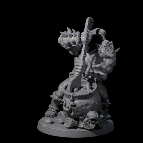 Spicy Ogre Cook Miniature for Dungeons and Dragons, Pathfinder or other TTRPGs