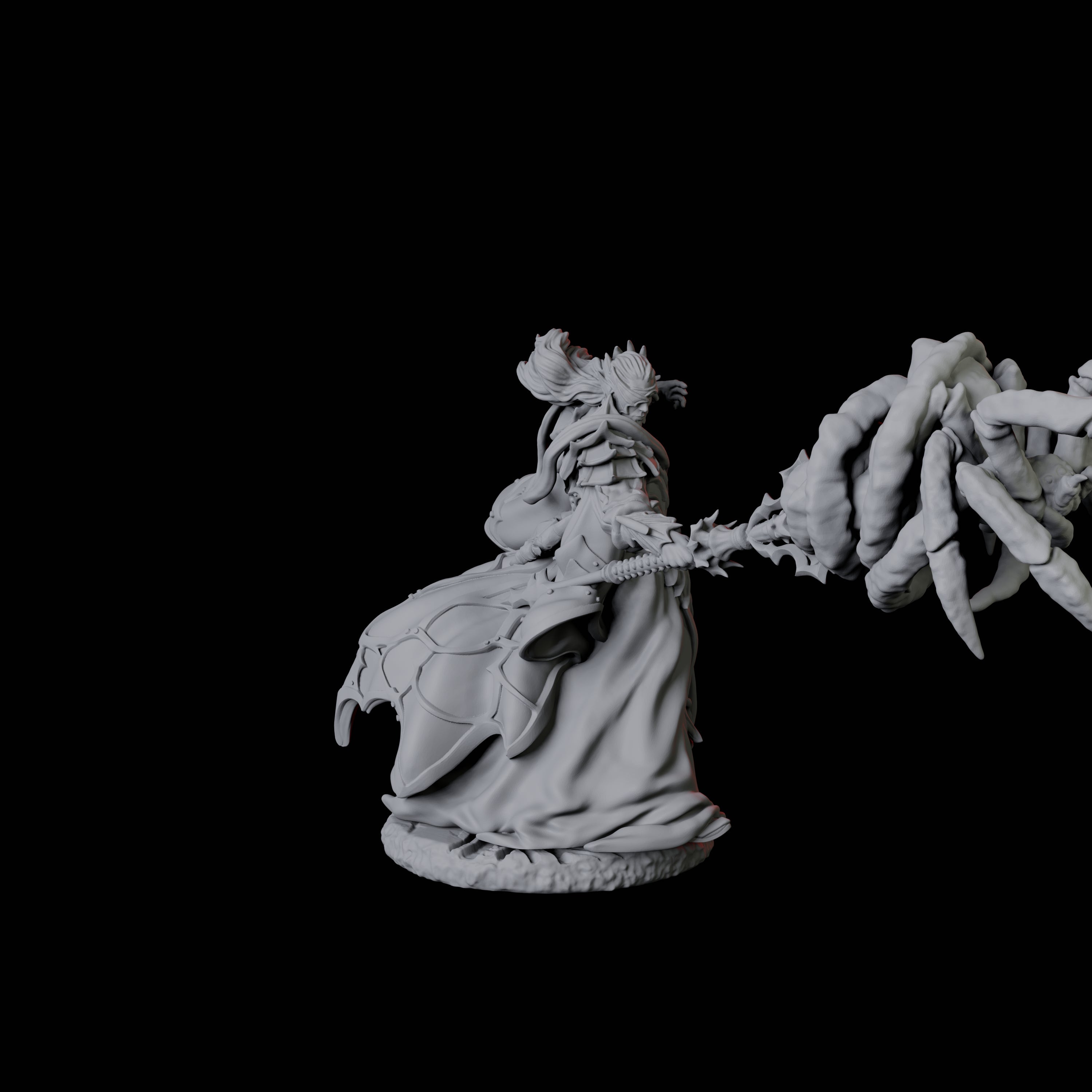 Spider Mage Miniature for Dungeons and Dragons, Pathfinder or other TTRPGs