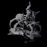 Spider Mounted Dwarf Miniature for Dungeons and Dragons, Pathfinder or other TTRPGs