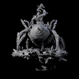 Spider Mounted Dwarf Miniature for Dungeons and Dragons, Pathfinder or other TTRPGs