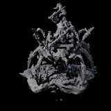 Spider Mounted Dwarf Miniature for Dungeons and Dragons, Pathfinder or other TTRPGs