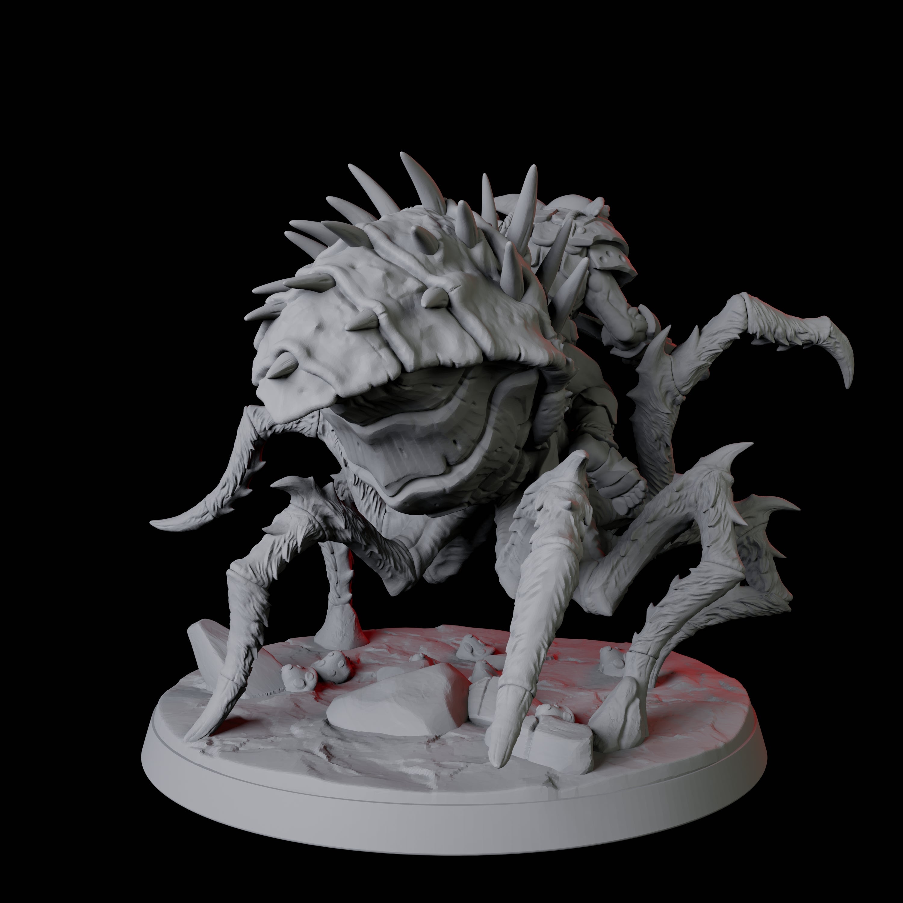 Spider Mounted Goblin Rider A Miniature for Dungeons and Dragons, Pathfinder or other TTRPGs